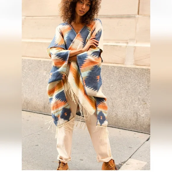 Free People Crossroads Poncho One Size - Picture 7 of 12